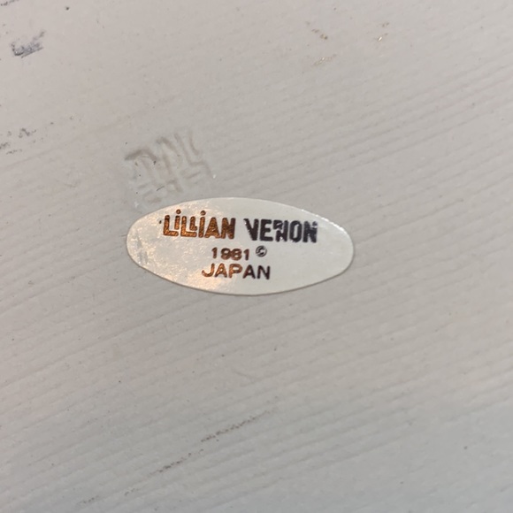 Lillian Vernon Vintage Floral Ceramic Snack Tray - Picture 6 of 6